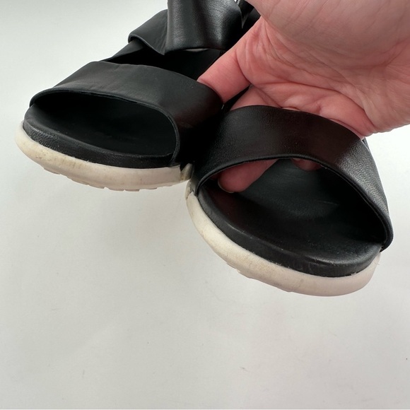 Clarks heels size 9 40 black taupe leather avant-garde color blocking funky - Picture 11 of 13